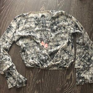 Boho chic blouse with tassles